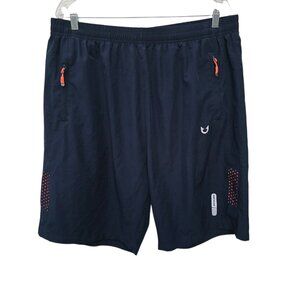 Northyard Quick Dry Running Shorts Gym Fitness Pockets Stretch Blue Mens XL